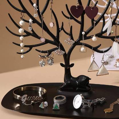 VAAMnational Deer Head Display Stand pack Of 1 Jewellery Organizer, Accessories Organizer, Closet Organizer