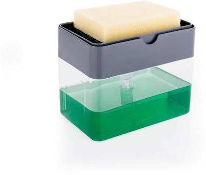 SAACHI PARA Soap Dispenser with scrub sponge 76 380 ml Soap, Liquid, Lotion, Shampoo Dispenser