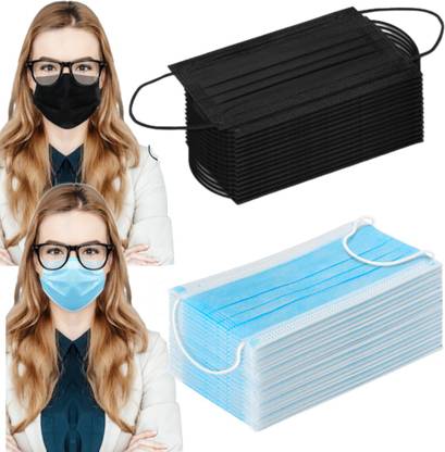 DM SPECIALLY FOR SPECIALIST Blue,Black Surgical Face Mask Water Resistant, Non-Washable, Non-Reusable Surgical Mask