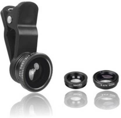 GUGGU QNI_504H _clip mobile phone lens compatiable with all Smart phones ||3 in 1 Lens|| Fish Eye Lens|| Macro Lens|| Wide Angle Lens Mobile Lens||Universal Mobile Lens ||Telescope Lens||Zoom Lens||So Best and Quality Compatible with all your devices Mobile Phone Lens