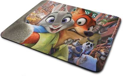 abloe Zootopia Mouse Pad Non-Slip Cartoon Mouse Pad Printed Mouse Pad for Gaming Computer, Laptop, PC Mouse Pad4 Non Slip Base Mousepad