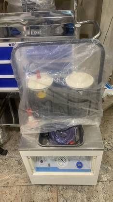 FLORIX Half hp motor suction machine electrical with two jar high working motor suction machine idol for hospital suction machine Respiratory Exerciser