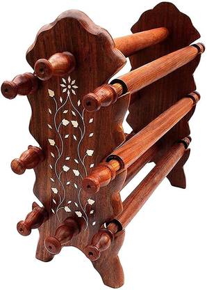 CRAFTS CARTS CC107 sheesham Wooden Bangle Holder Jewellery Stand for Women Carving Decorative Showpiece  -  30 cm