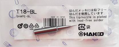 Global Sphere Hakko Conical Tip B Series T18-Bl Shape-Bl Soldering Iron Bit 70 W Temperature Controlled