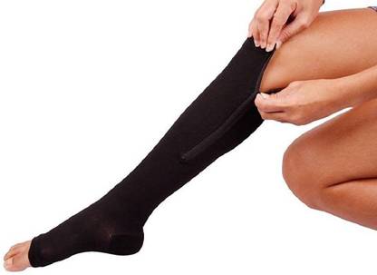 GYMIGO IXV®-139-HY-Zip Socks Compression Socks with Zipper Knee Support