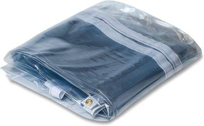 DEWAN SONS Transparent Tent - For Durable Multipurpose Clear PVC Tarp Cover With Rustproof Grommets For Residential, Industrial & Commercial Use - 7 by 8 Feet
