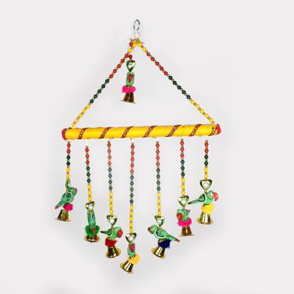Puja N Pujari Parrots for Decoration Hanging / Parrot Door Wall Window Hanging Decor Toran