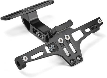 Pa LED UNIVERSAL ADJUSTABLE TAIL TIDY BLACK Bike Number Plate