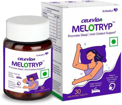 Melotryp Melatonin 3mg Non Habit Formaing Properties- (3 mg x 30 Melatonin Tablets)