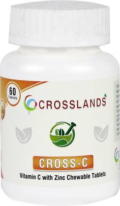 Crosslands CROSS-C Vitamin C Chewable Tablets with Zinc -(Pack of 1)