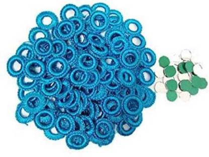 Lucknow Crafts Small Mirror Frames and Mirrors for Embroidery Work, Crochet, Bohemian, Art & Craft Material, Blouse, Neck Design Making -8 mm (Inner),1.7 cm (Outer) - 50 Pieces Pack