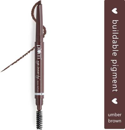 Plum Eye-Swear-By Brow Definer - Umber Brown | Buildable Pigment | With Vitamin E | 100% Vegan & Cruelty Free