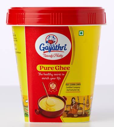 gayathri Pure Ghee 200ml Plastic Bottle