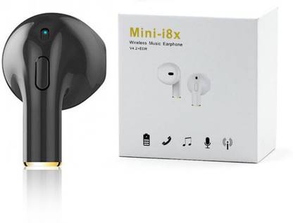 DRUMSTONE Mini i8x Single Ear Bluetooth Headset for Listen Music Bluetooth