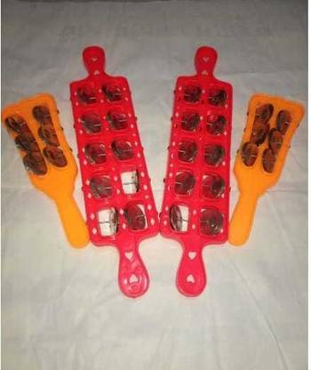 Radha 2red manjira / 2 yellow manjira Kartal Instrument