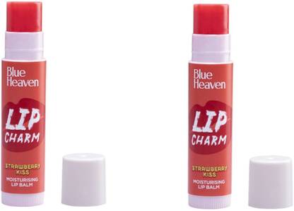 BLUE HEAVEN Lip Charm Strawberry Kiss With SPF15 & Vita. E Strawberry Kiss
