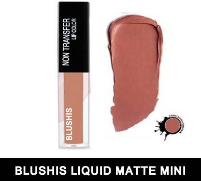 BLUSHIS Non Transfer Sensational Liquid Matte Mini Lip Colour Nude