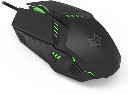 EVOFOX Shadow with 3600 DPI Gaming Sensor and 7 Colours Rainbow Lighting Wired Ambidextrous Optical  Gaming Mouse