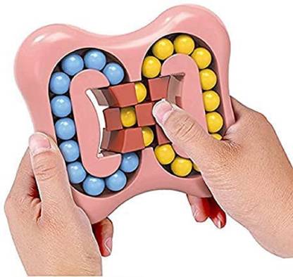 KTRS Magic Bean Cube Intelligent Funny Rotating Fingertip Top Toy Stress Relief Toy Magic Bean Rotating Toy Magic Bean Rotating Cube