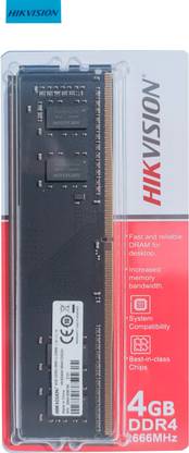 HIKVISION DESKTOP MEMORY DDR4 4 GB (Dual Channel) PC DRAM (HKED404)
