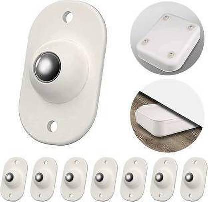 GaxQuly Self Adhesive Mini Swivel Casters Wheels,Universal Wheels at The Bottom of The Storage Box, Swivel Caster Wheels 360 Degree Rotation Pulley for Furniture Various Storage Boxes Swivel Furniture Caster (Pack of 4) Furniture Caster Wheel with Snap-On