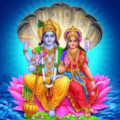 laxmi vishnu 17 poster on LARGE PRINT 36X24 INCHES Photographic Paper