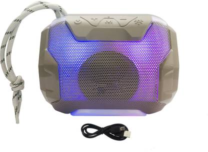 MANTICORE TG-162 RGB Smooth Light Dynamic Powerful Sound Quality & Splashproof Bluetooth / Wire Rechargeable portable Multimedia Speaker Fully Compatible Mobile/Laptop/Computer/Tablet More Bluetooth Device Supported. 10 W Bluetooth Speaker