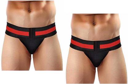 little monkeys Gym Supporter for Men Workout and Running, Sports| Brief Support - 2 pcs - red Supporter
