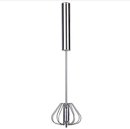 Primetan 1pcs Hand Mixer - Stainless Steel Hand Push Whisk Blender - Awesome Tool as an Egg Beater - Cream Whipper - Hand Push Mixer Stirrer - Kitchen Utensil for Blending (Pack - 1) Stainless Steel Cage Whisk