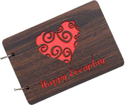 Creative Jewelers Natural Wood Elegance Handcrafted Wooden Photo Album for Cherished Memories 276 Album