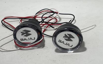 ULTRAWAY Crystal Handle Bar End Indicator LED Light Side Weights Handle Grip End Indicator Light For All BAJAJ Bikes - (Set of 2) Bike Handlebar Weights