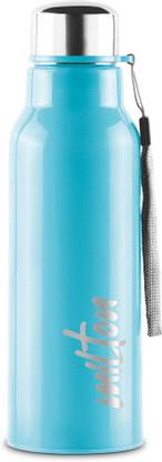 MILTON Steel Fit 600 Insulated Inner Stainless Steel Water Bottle, 1 Piece, Light Blue 520 ml Bottle