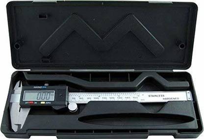 Bellveen Latest LCD Digital Electronic Fiber Vernier Caliper Gauge Micrometer Black Silver | Multi Color | Pack of 1 Vernier Caliper