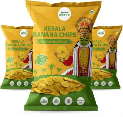 Beyond Snack Kerala Banana Chips -Sour Cream, Onion & Parsley Chips