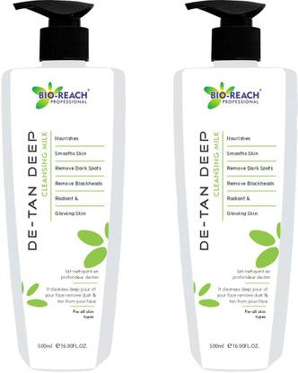BIO-REACH DE-TAN DEEP CLEANSING MILK (PACK OF 2) Face Wash