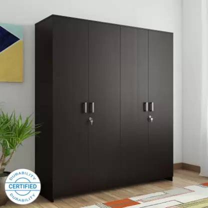 Zara Prime 4 Door Wenge Engineered Wood Almirah