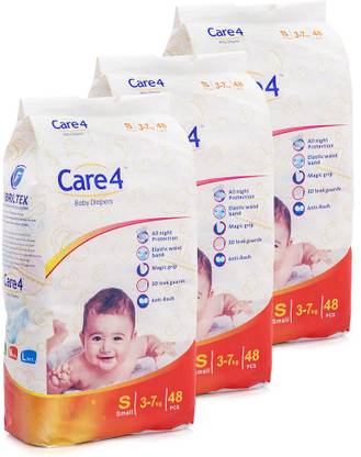 Care 4 Ultra Absorbent Core Baby Diaper - S