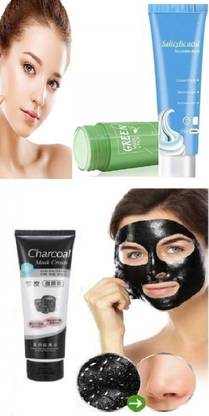 Glamezone Green Tea Mask Stick Face Moisturizes Oil Control, Deep Clean Pore,Improves Skin