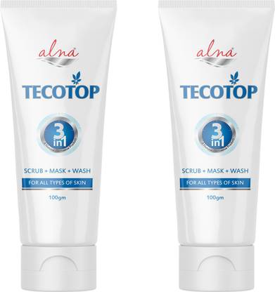 Alna Care Tecotop 3 in 1 Face wash | Scrub - Mask - Wash Face Wash