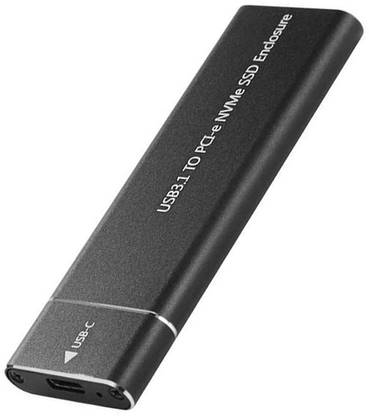 dhruvga USB 3.1 Type-C to NVMe M.2 Adapter Reader Enclosure(DHV-CAS-0101) 4 inch SSD External Enclosure