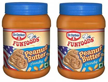FUNFOODS by Dr. Oetker Peanut butter butter crunchy 400 gram pack of 2