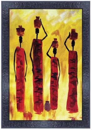 pnf Modern art Wood Photo Frames with Acrylic Sheet (Glass) 809 Digital Reprint 14 inch x 10 inch Painting