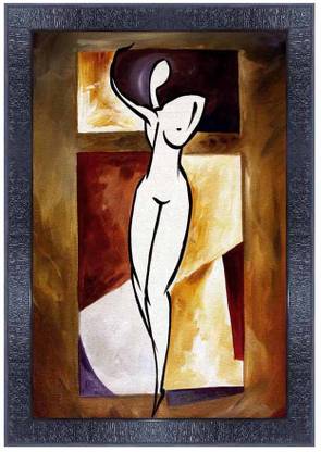pnf Modern art Wood Photo Frames with Acrylic Sheet (Glass) 80 Digital Reprint 14 inch x 10 inch Painting