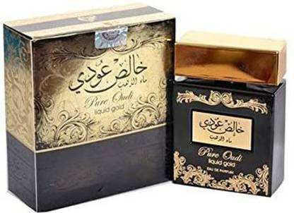 Lattafa Pure Oudi Liquid Gold Perfume-EDP Eau de Parfum  -  100 ml
