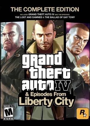 GTA 4 PC DVD (Offline Only) Complete Games (Complete Edition)