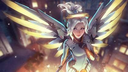 Overwatch Mercy Overwatch Video Games Matte Finish Poster Photographic Paper