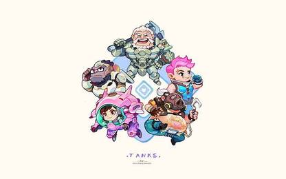 Overwatch Reinhardt Overwatch Winston Overwatch D Va Overwatch Matte Finish Poster Photographic Paper