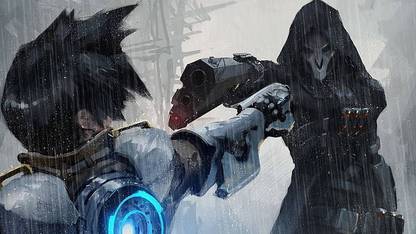 Overwatch Video Games Tracer Overwatch Reaper Overwatch Matte Finish Poster Photographic Paper