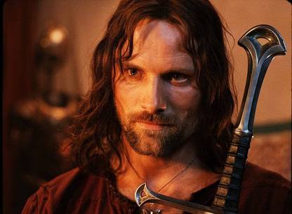 The Lord Of The Rings Aragorn Viggo Mortensen Anduril Matte Finish Poster Photographic Paper