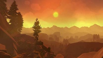Firewatch In Game Sunlight Forest Matte Finish Poster Photographic Paper
